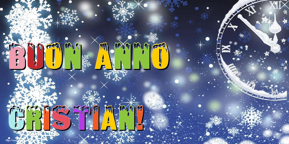 Cartoline di Buon Anno - Neve | Buon Anno Cristian!