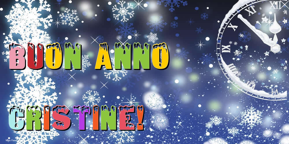 Cartoline di Buon Anno - Neve | Buon Anno Cristine!