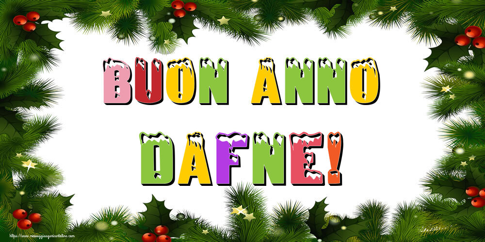 Cartoline di Buon Anno - Albero Di Natale & Palle Di Natale | Buon Anno Dafne!