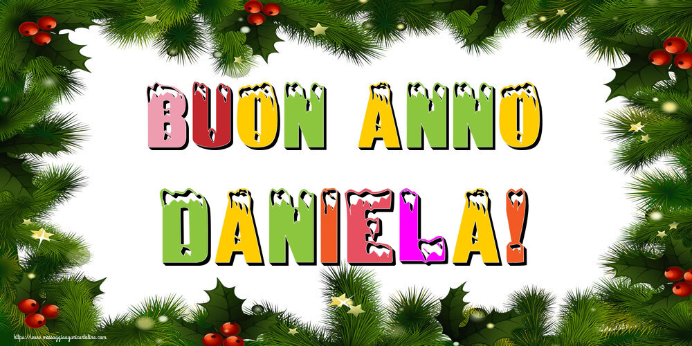 Cartoline di Buon Anno - Buon Anno Daniela!