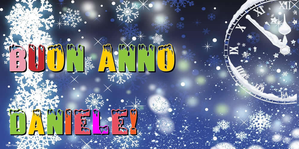 Cartoline di Buon Anno - Neve | Buon Anno Daniele!