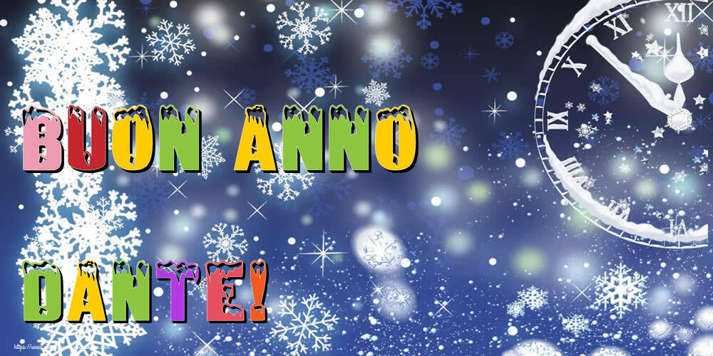 Cartoline di Buon Anno - Neve | Buon Anno Dante!