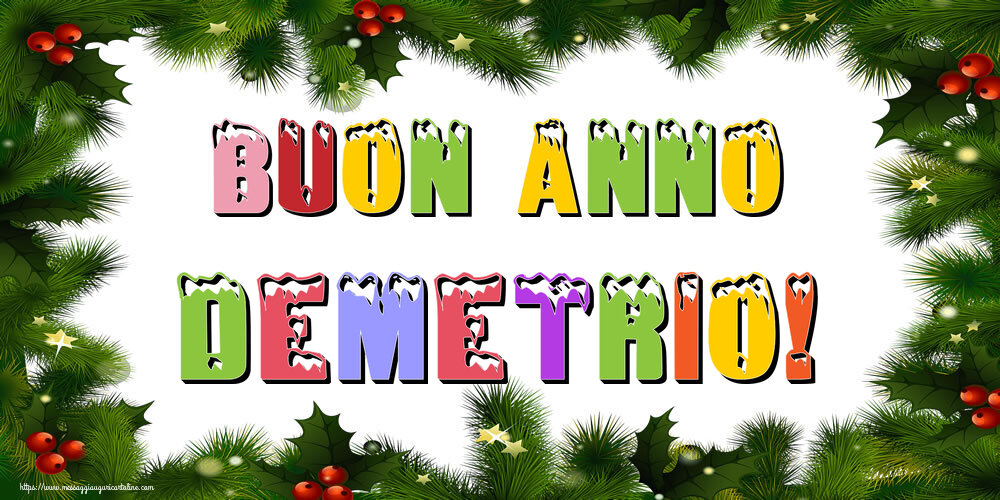  Cartoline di Buon Anno - Albero Di Natale & Palle Di Natale | Buon Anno Demetrio!