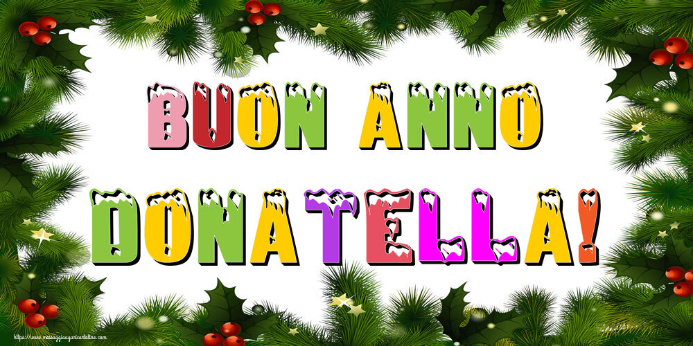 Cartoline di Buon Anno - Buon Anno Donatella!