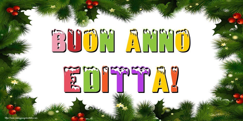 Cartoline di Buon Anno - Buon Anno Editta!
