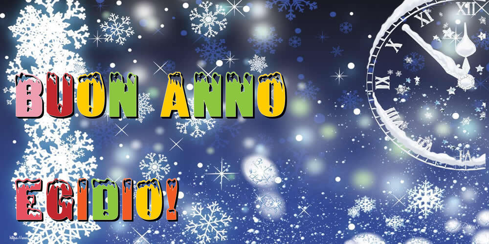 Cartoline di Buon Anno - Neve | Buon Anno Egidio!