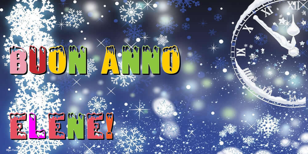 Cartoline di Buon Anno - Neve | Buon Anno Elene!