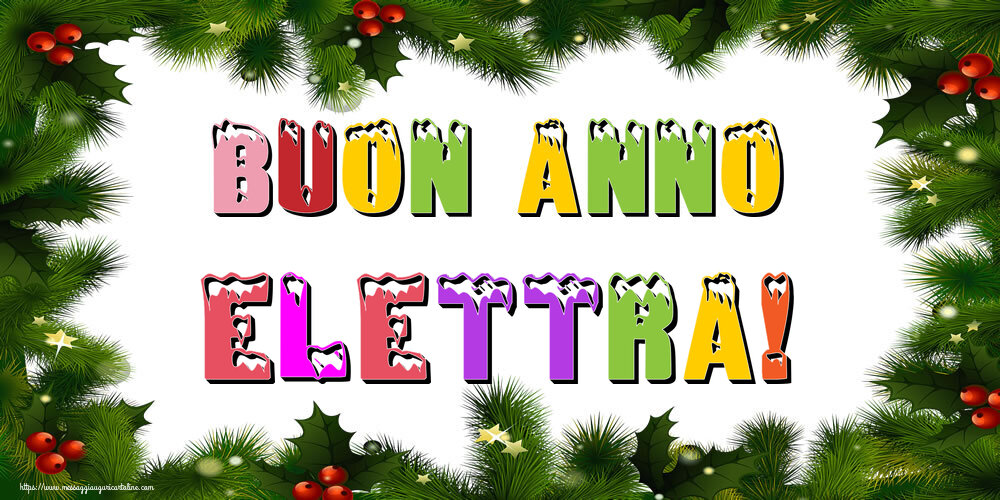 Cartoline di Buon Anno - Buon Anno Elettra!
