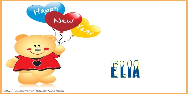 Cartoline di Buon Anno - Happy New Year Elia!