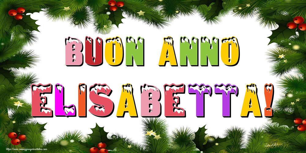  Cartoline di Buon Anno - Albero Di Natale & Palle Di Natale | Buon Anno Elisabetta!