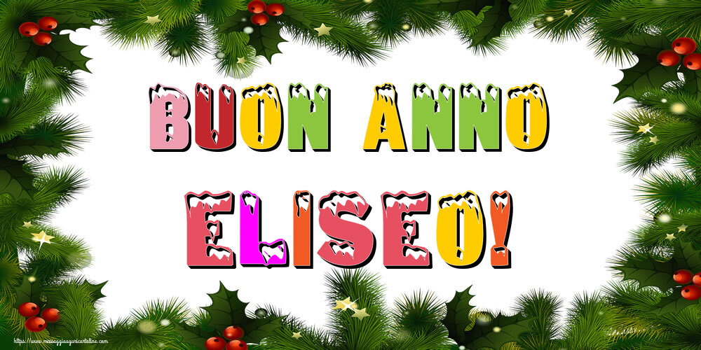 Cartoline di Buon Anno - Buon Anno Eliseo!