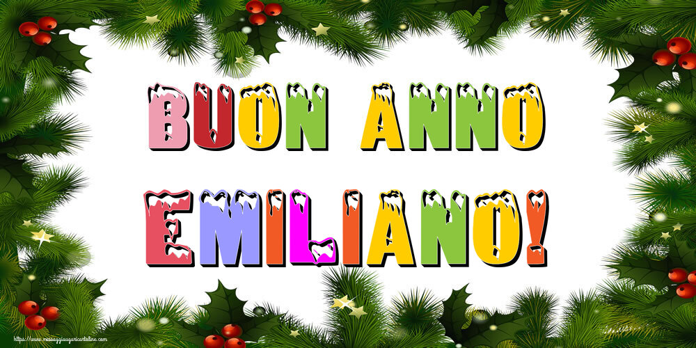 Cartoline di Buon Anno - Albero Di Natale & Palle Di Natale | Buon Anno Emiliano!