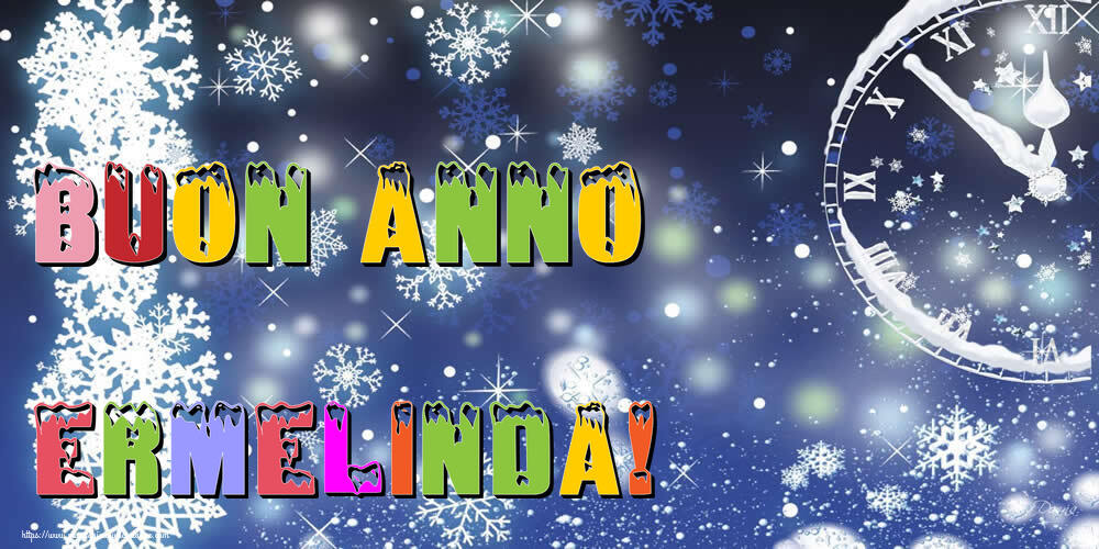 Cartoline di Buon Anno - Neve | Buon Anno Ermelinda!