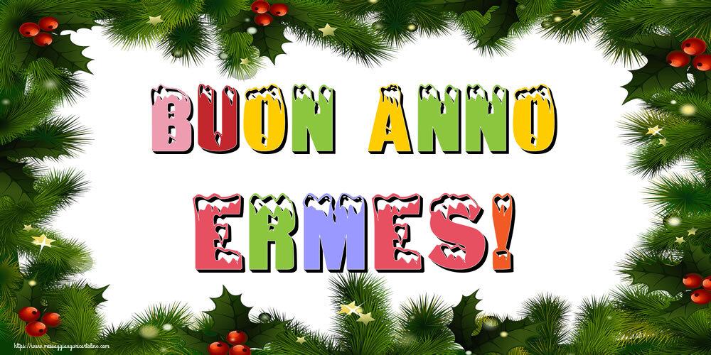 Cartoline di Buon Anno - Albero Di Natale & Palle Di Natale | Buon Anno Ermes!
