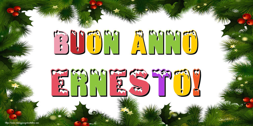  Cartoline di Buon Anno - Albero Di Natale & Palle Di Natale | Buon Anno Ernesto!
