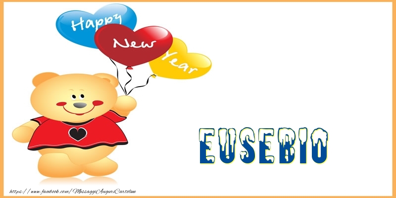 Cartoline di Buon Anno - Animali & Palloncini | Happy New Year Eusebio!