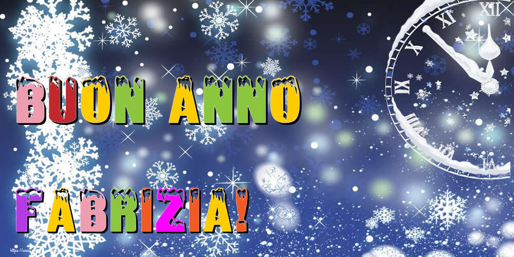 Cartoline di Buon Anno - Neve | Buon Anno Fabrizia!