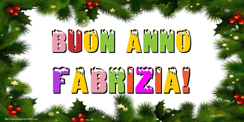 Cartoline di Buon Anno - Buon Anno Fabrizia!
