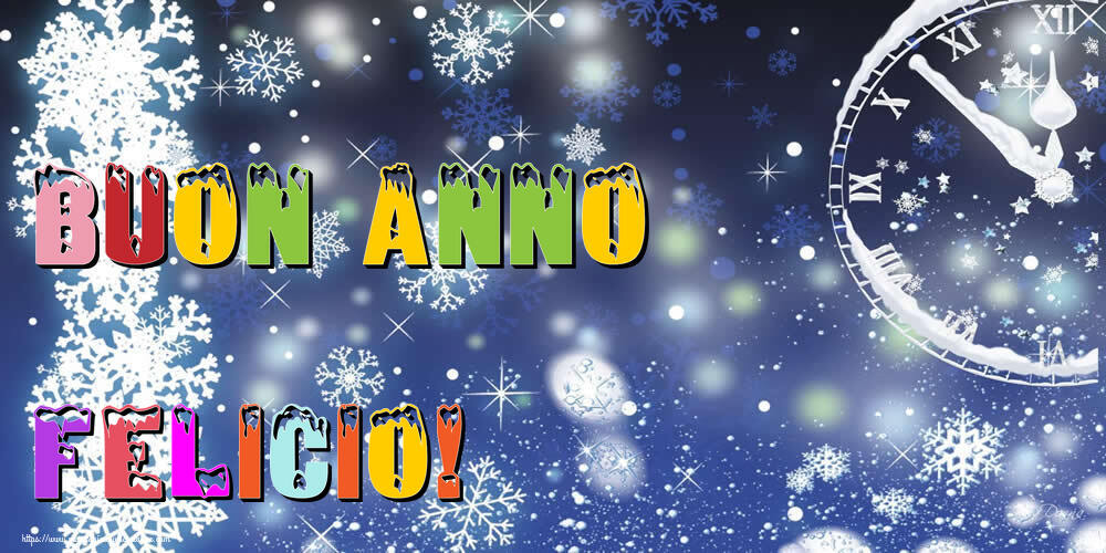 Cartoline di Buon Anno - Neve | Buon Anno Felicio!