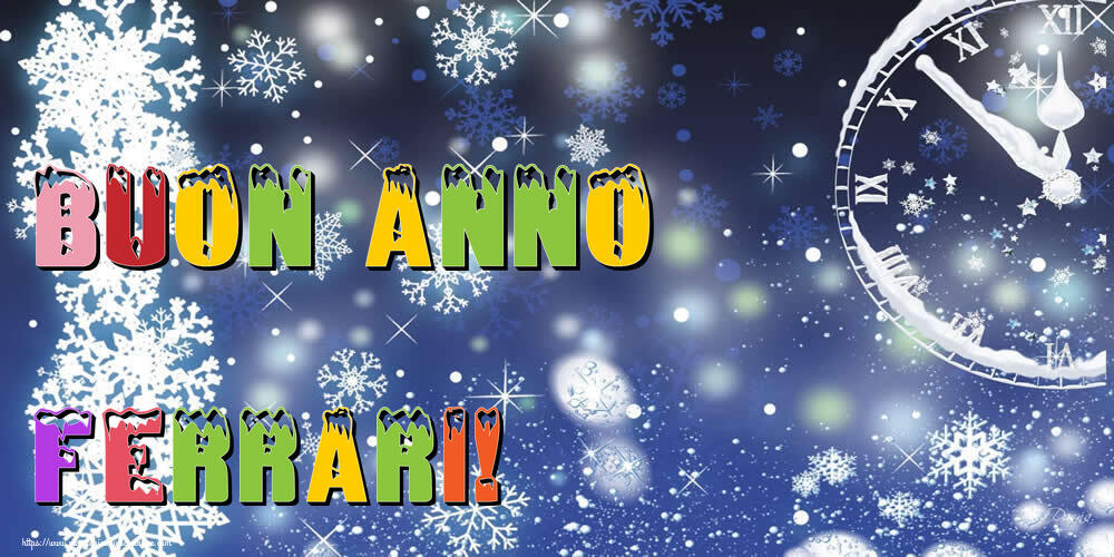 Cartoline di Buon Anno - Neve | Buon Anno Ferrari!