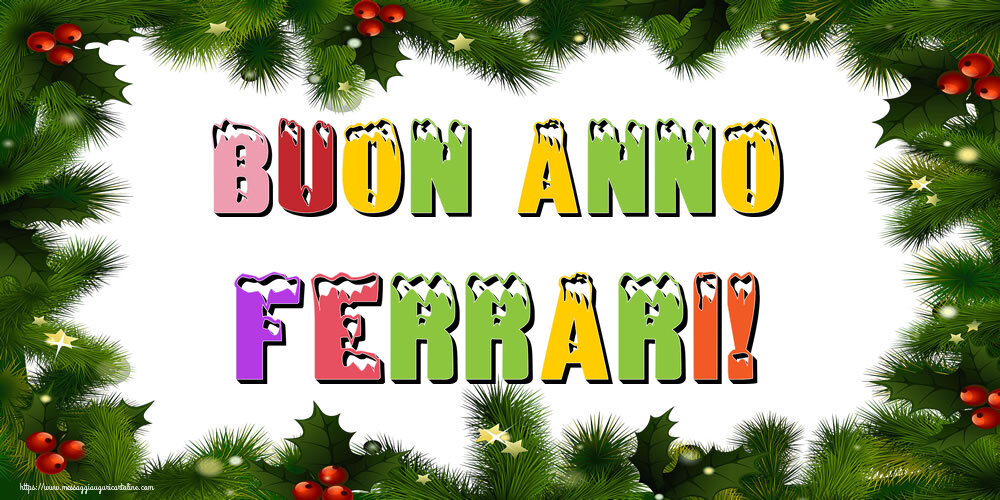 Cartoline di Buon Anno - Buon Anno Ferrari!