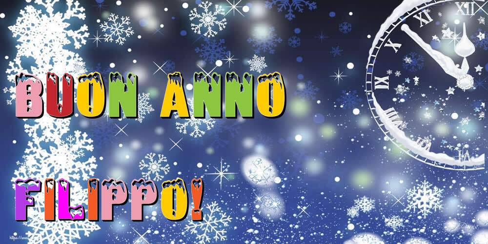 Cartoline di Buon Anno - Neve | Buon Anno Filippo!