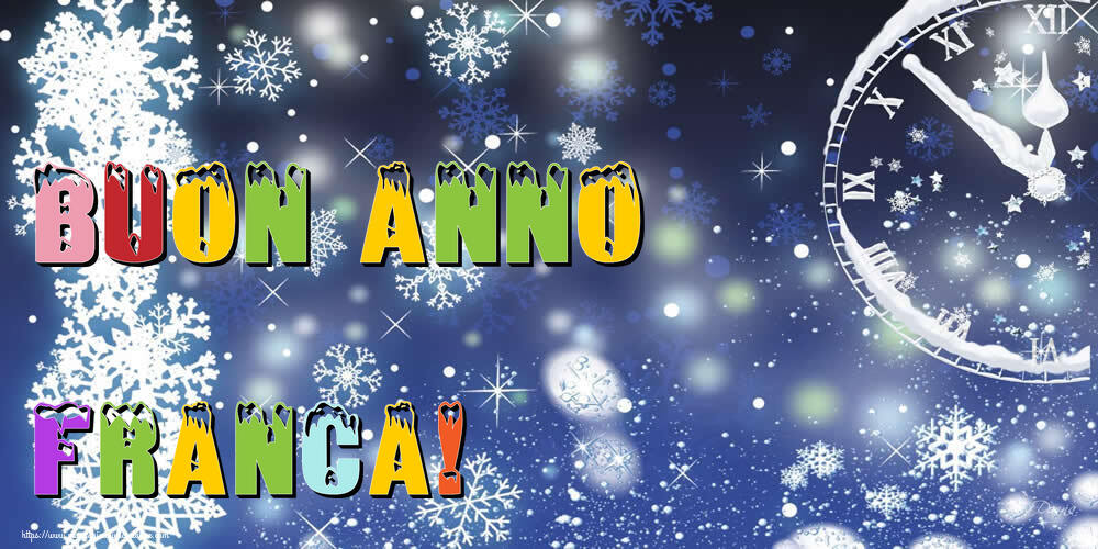Cartoline di Buon Anno - Neve | Buon Anno Franca!