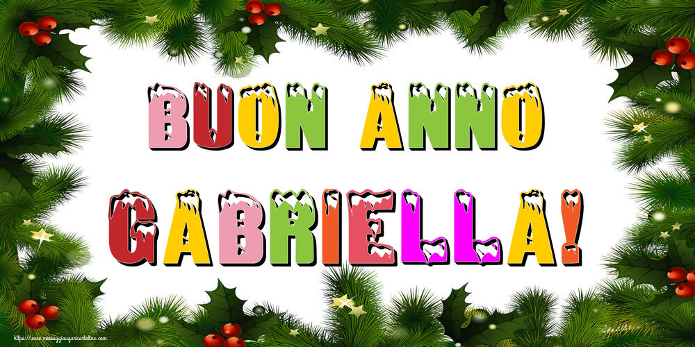  Cartoline di Buon Anno - Albero Di Natale & Palle Di Natale | Buon Anno Gabriella!