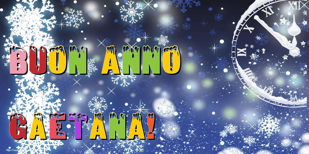 Cartoline di Buon Anno - Neve | Buon Anno Gaetana!