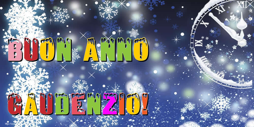 Cartoline di Buon Anno - Neve | Buon Anno Gaudenzio!