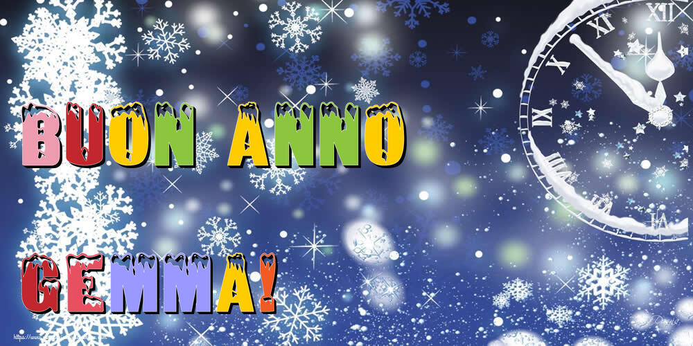 Cartoline di Buon Anno - Neve | Buon Anno Gemma!
