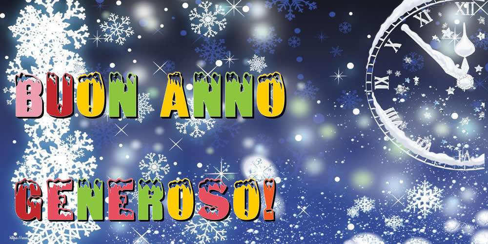 Cartoline di Buon Anno - Neve | Buon Anno Generoso!