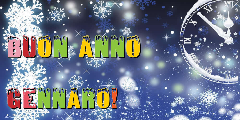 Cartoline di Buon Anno - Buon Anno Gennaro!