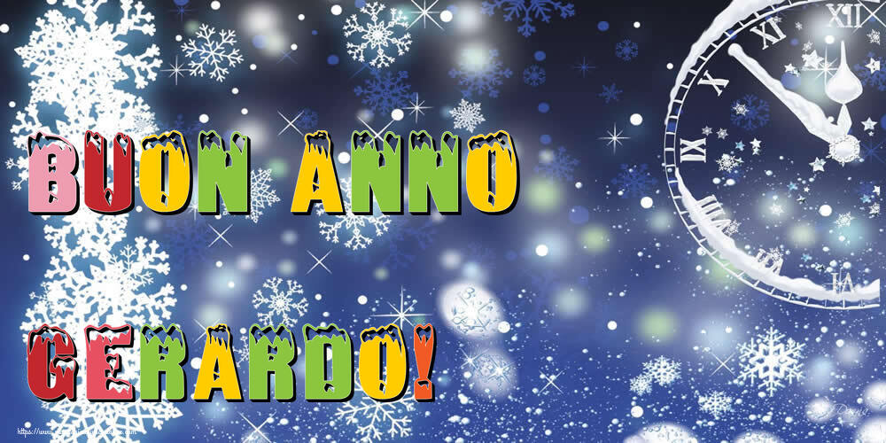 Cartoline di Buon Anno - Neve | Buon Anno Gerardo!