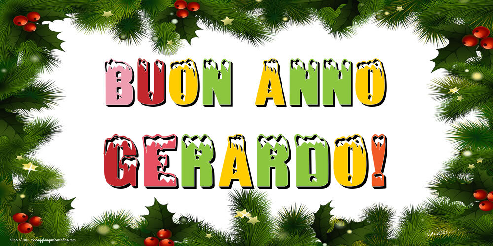  Cartoline di Buon Anno - Albero Di Natale & Palle Di Natale | Buon Anno Gerardo!