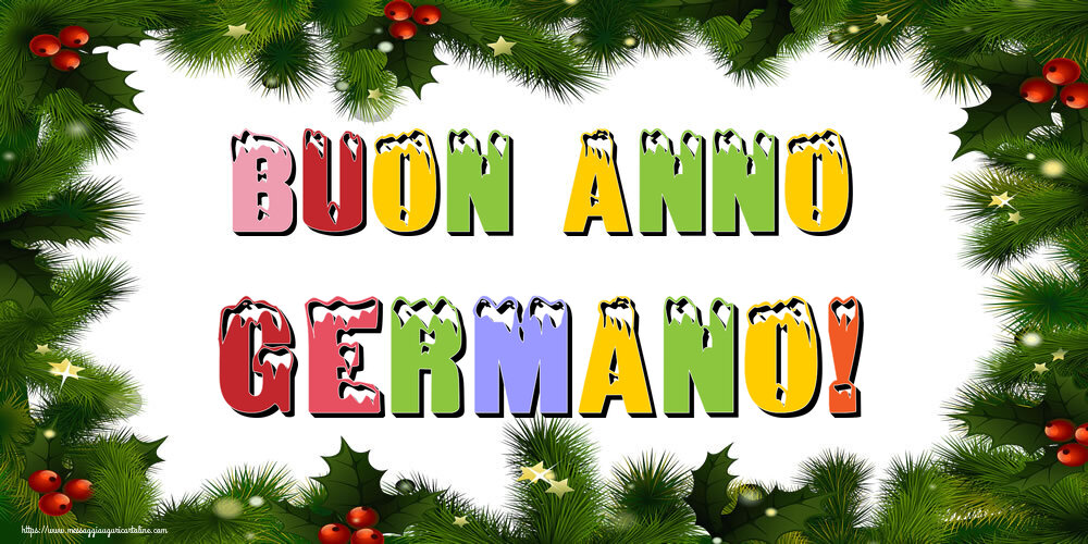 Cartoline di Buon Anno - Buon Anno Germano!