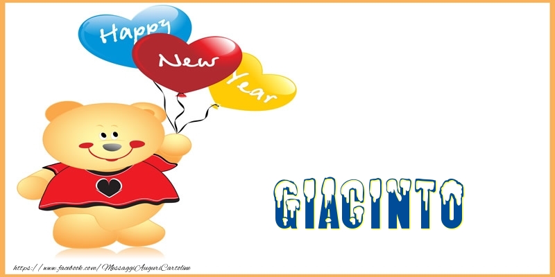  Cartoline di Buon Anno - Animali & Palloncini | Happy New Year Giacinto!