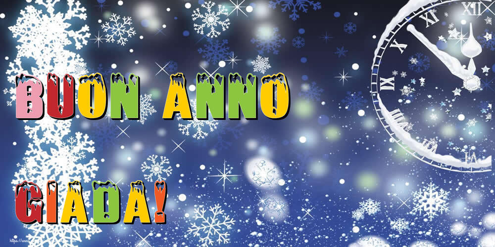 Cartoline di Buon Anno - Buon Anno Giada!