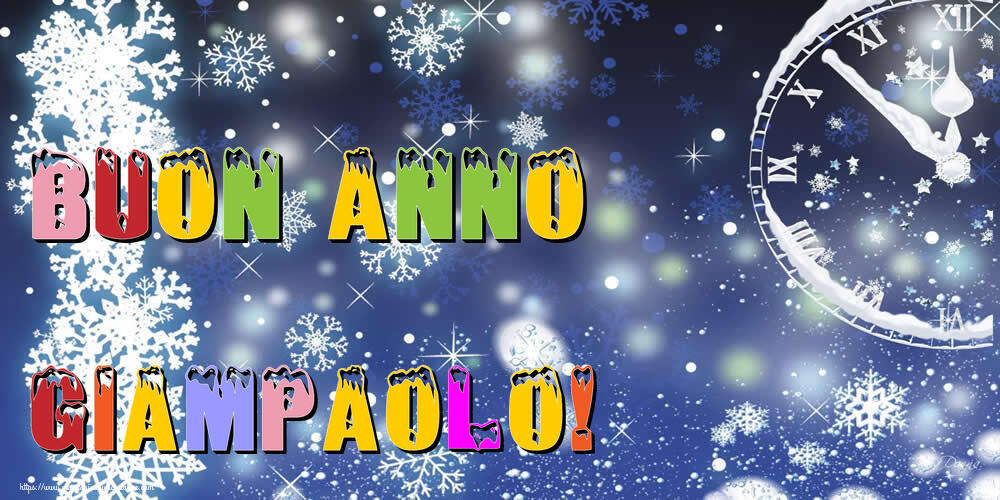 Cartoline di Buon Anno - Neve | Buon Anno Giampaolo!
