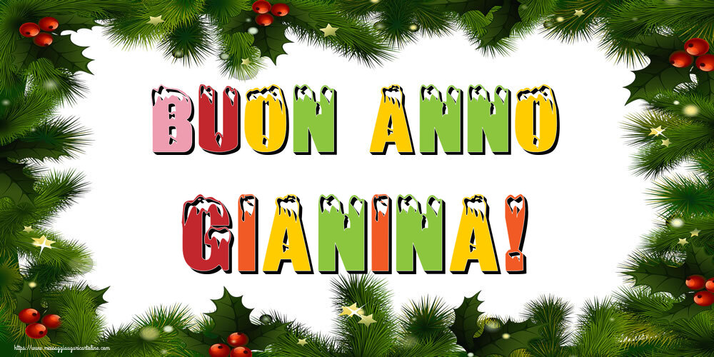 Cartoline di Buon Anno - Albero Di Natale & Palle Di Natale | Buon Anno Gianina!