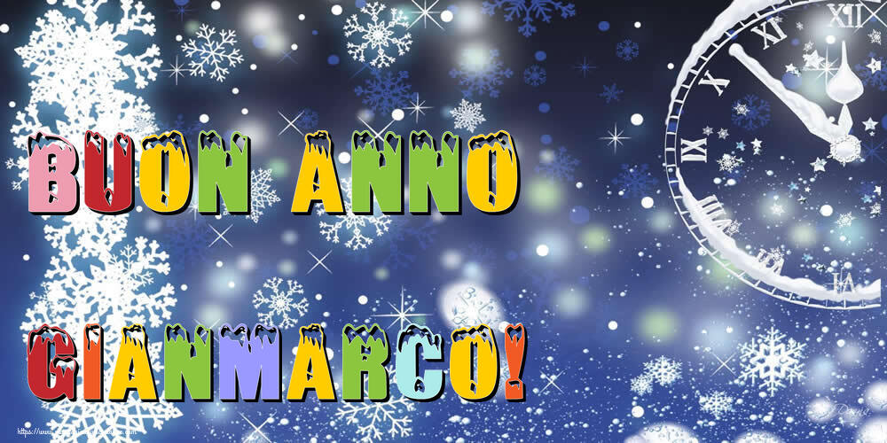 Cartoline di Buon Anno - Neve | Buon Anno Gianmarco!