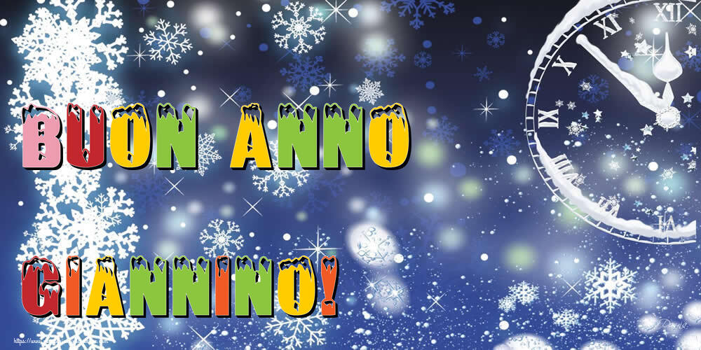 Cartoline di Buon Anno - Neve | Buon Anno Giannino!