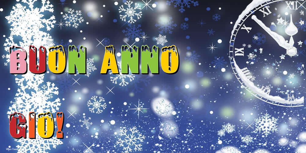 Cartoline di Buon Anno - Buon Anno Gio!