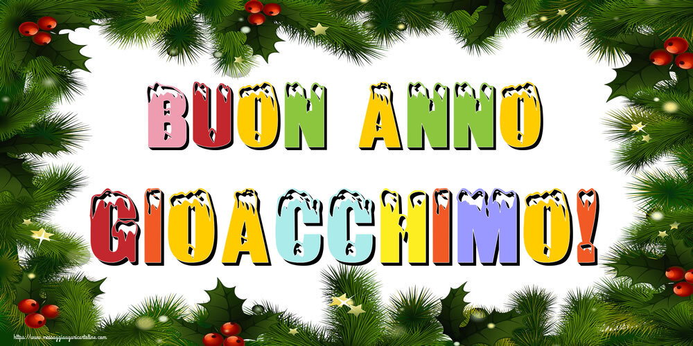  Cartoline di Buon Anno - Albero Di Natale & Palle Di Natale | Buon Anno Gioacchimo!