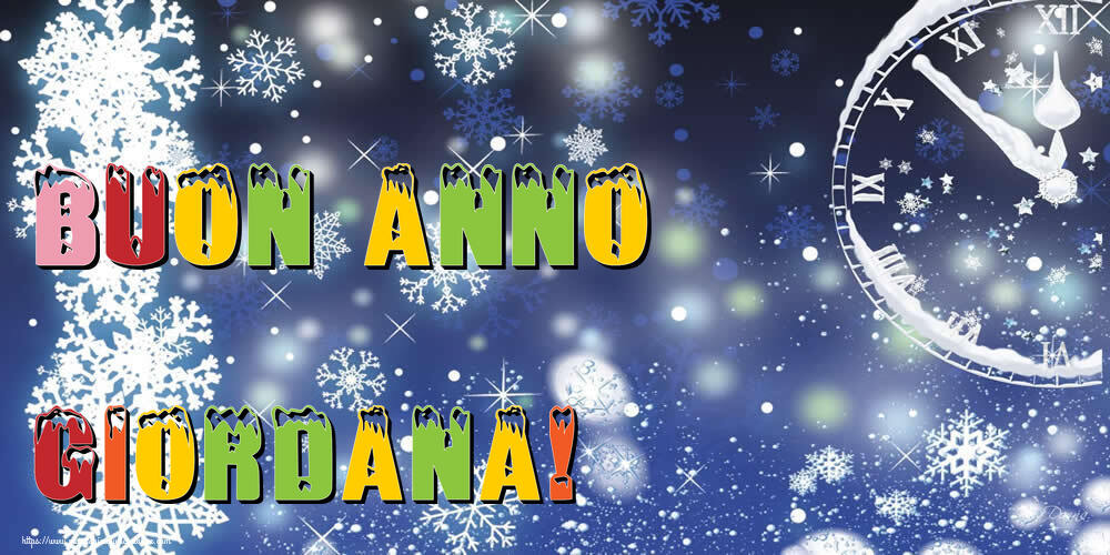 Cartoline di Buon Anno - Buon Anno Giordana!