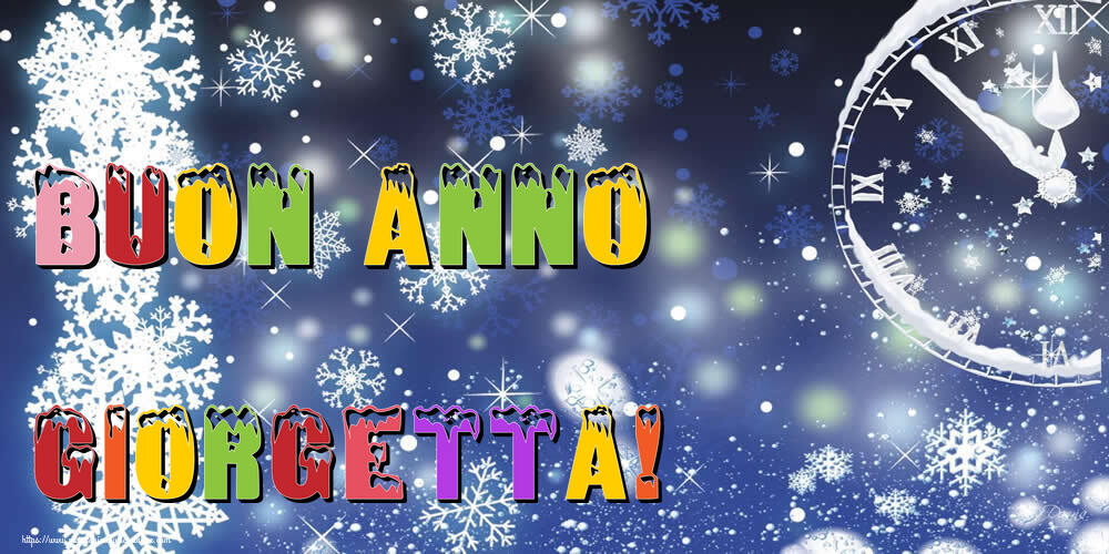 Cartoline di Buon Anno - Neve | Buon Anno Giorgetta!
