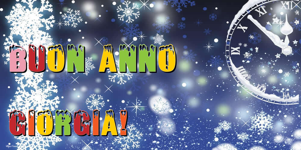 Cartoline di Buon Anno - Neve | Buon Anno Giorgia!