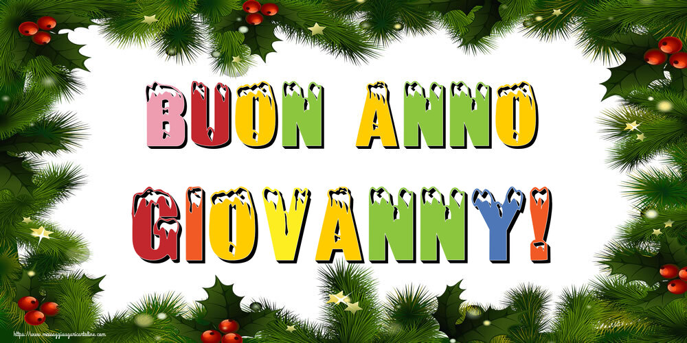 Cartoline di Buon Anno - Albero Di Natale & Palle Di Natale | Buon Anno Giovanny!