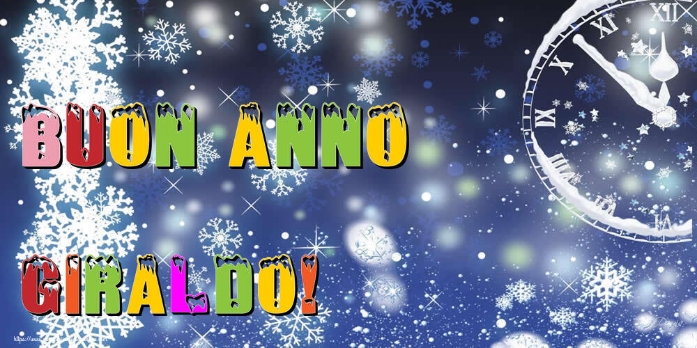 Cartoline di Buon Anno - Neve | Buon Anno Giraldo!