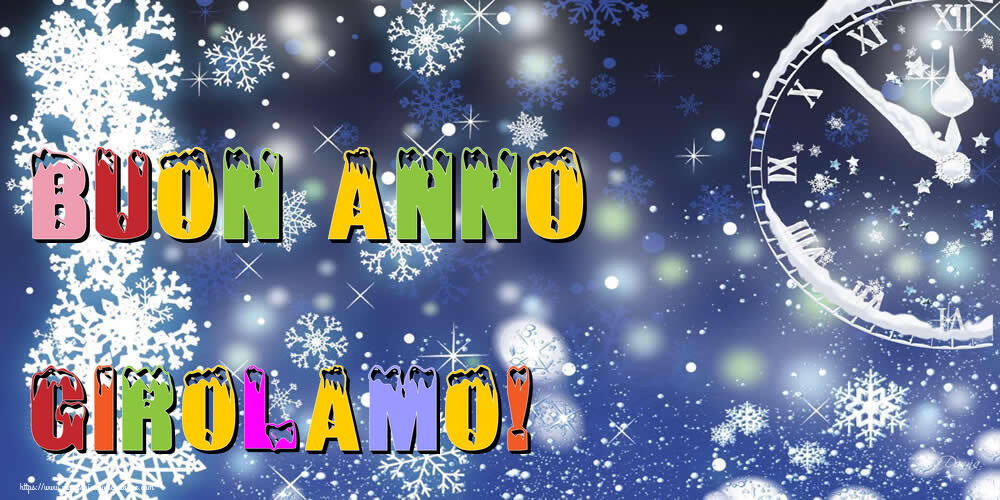  Cartoline di Buon Anno - Neve | Buon Anno Girolamo!